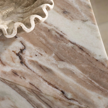 Rota Triangle Drink Table by HedgeApple Essentials. Made from marble in a modern style.