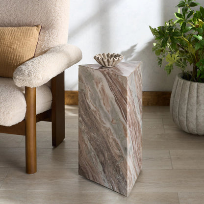 Rota Triangle Drink Table by HedgeApple Essentials. Made from marble in a modern style.