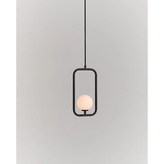 Sircle Pendant S by Seed Design. Made from mouth-blown glass, steel in a modern style.
