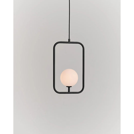 Sircle Pendant L by Seed Design. Made from mouth-blown glass, steel in a modern style.
