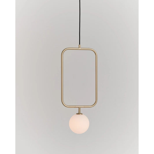 Sircle Pendant L by Seed Design. Made from mouth-blown glass, steel in a modern style.