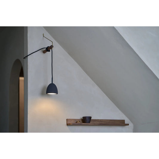 Castle Noir Pendant by Seed Design in concrete (noir). Made from concrete, steel in a unique style.