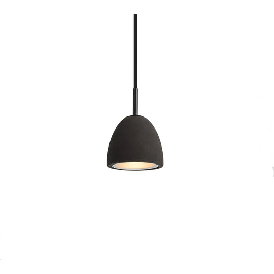 Castle Noir Pendant by Seed Design in concrete (noir). Made from concrete, steel in a unique style.