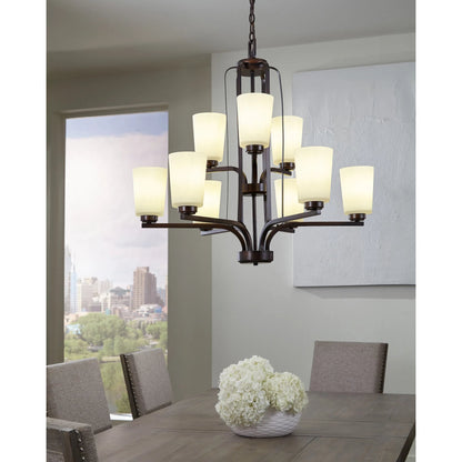 Franport Nine Light Chandelier by Visual Comfort & Co.. Made from steel in a unique style.