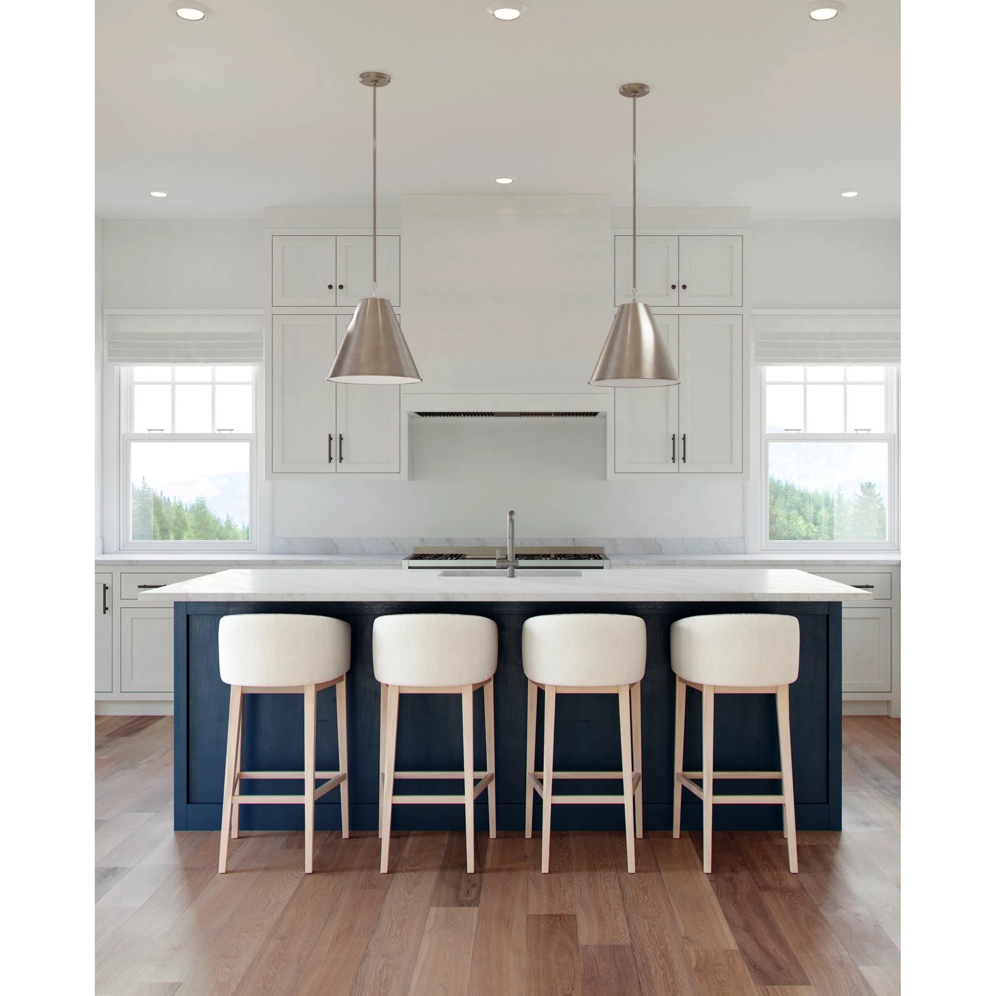 Gordon One Light Small Pendant by Visual Comfort & Co.. Made from steel in a modern style.