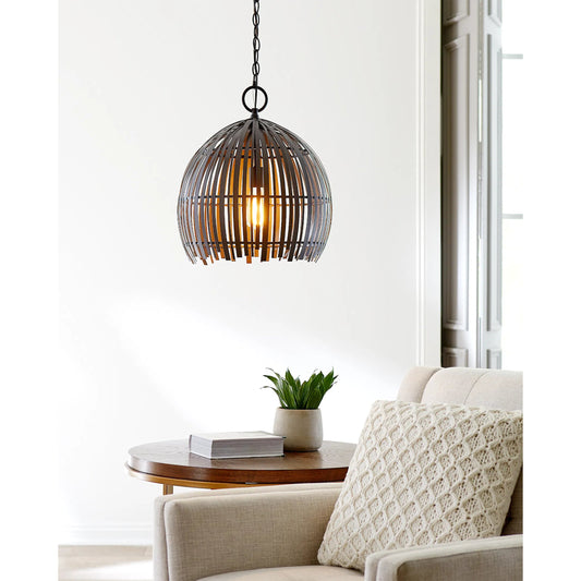 Hanalei Medium One Light Pendant by Visual Comfort & Co.. Made from steel in a unique style.