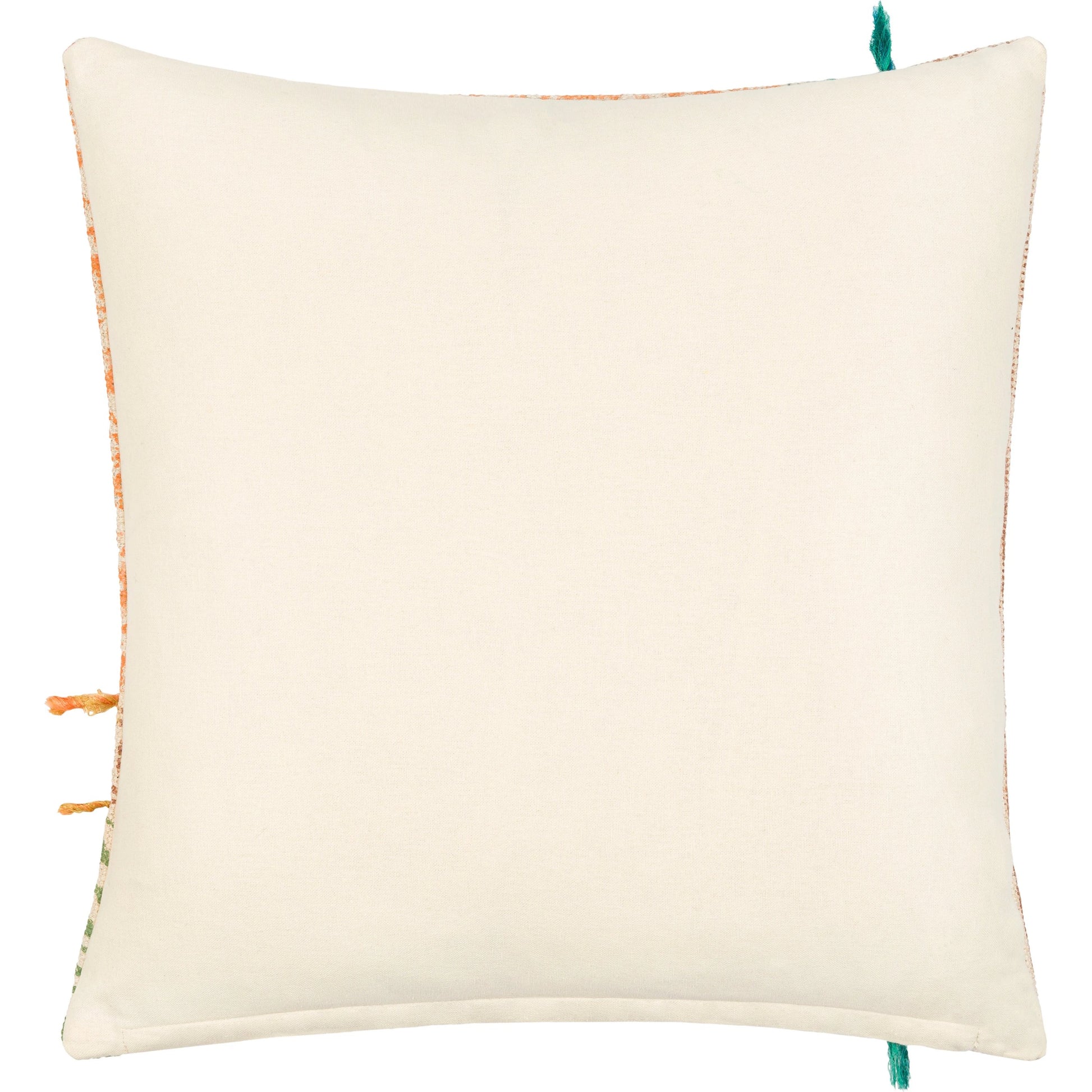 Sanga Pillow - 23884 by Livabliss in light beige, orange. Made from 95% cotton, 5% viscose, 100% cotton in a cottage & farmhouse style.