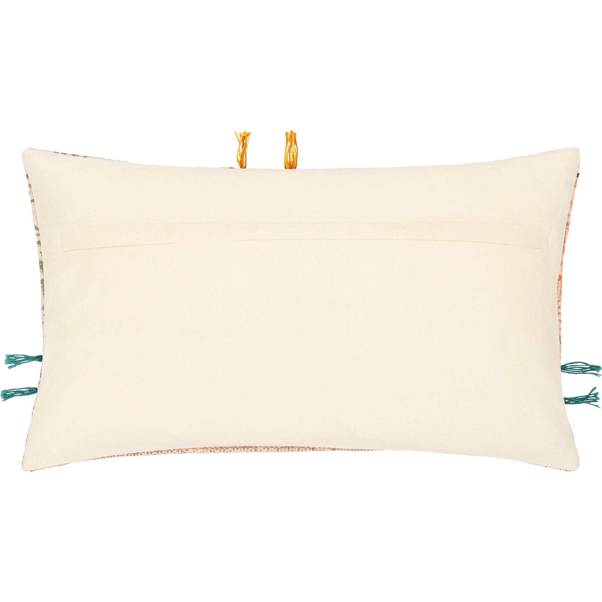 Sanga Pillow - 23884 by Livabliss in light beige, orange. Made from 95% cotton, 5% viscose, 100% cotton in a cottage & farmhouse style.