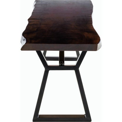 Stavanger - 32634 by Surya in black, brown and powder coatednatural. Made from top: wood, base: metal in a transitional style.