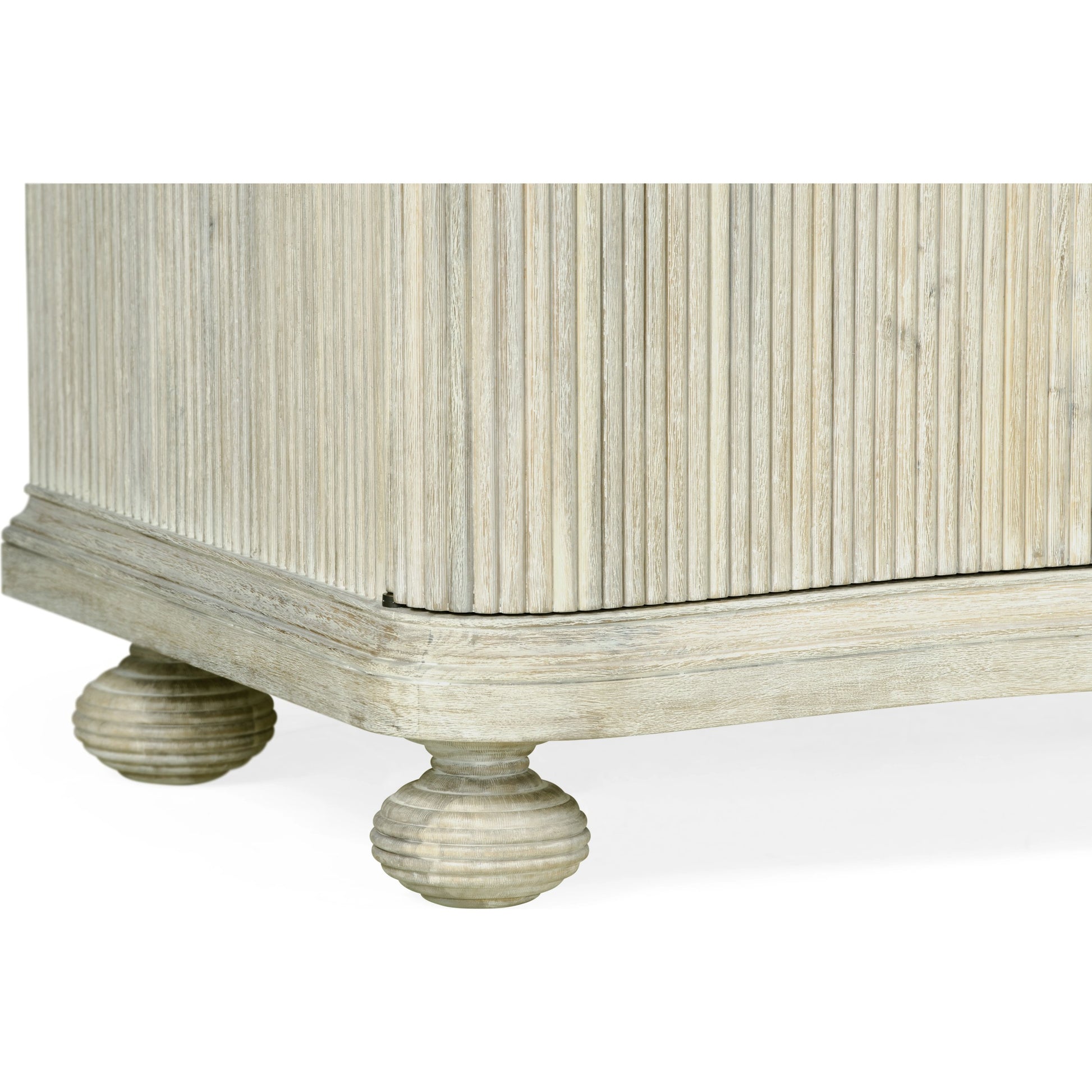 William Yeoward - Belleville Cabinet by Jonathan Charles in white and washed acacia. Made from acacia in a coastal style.