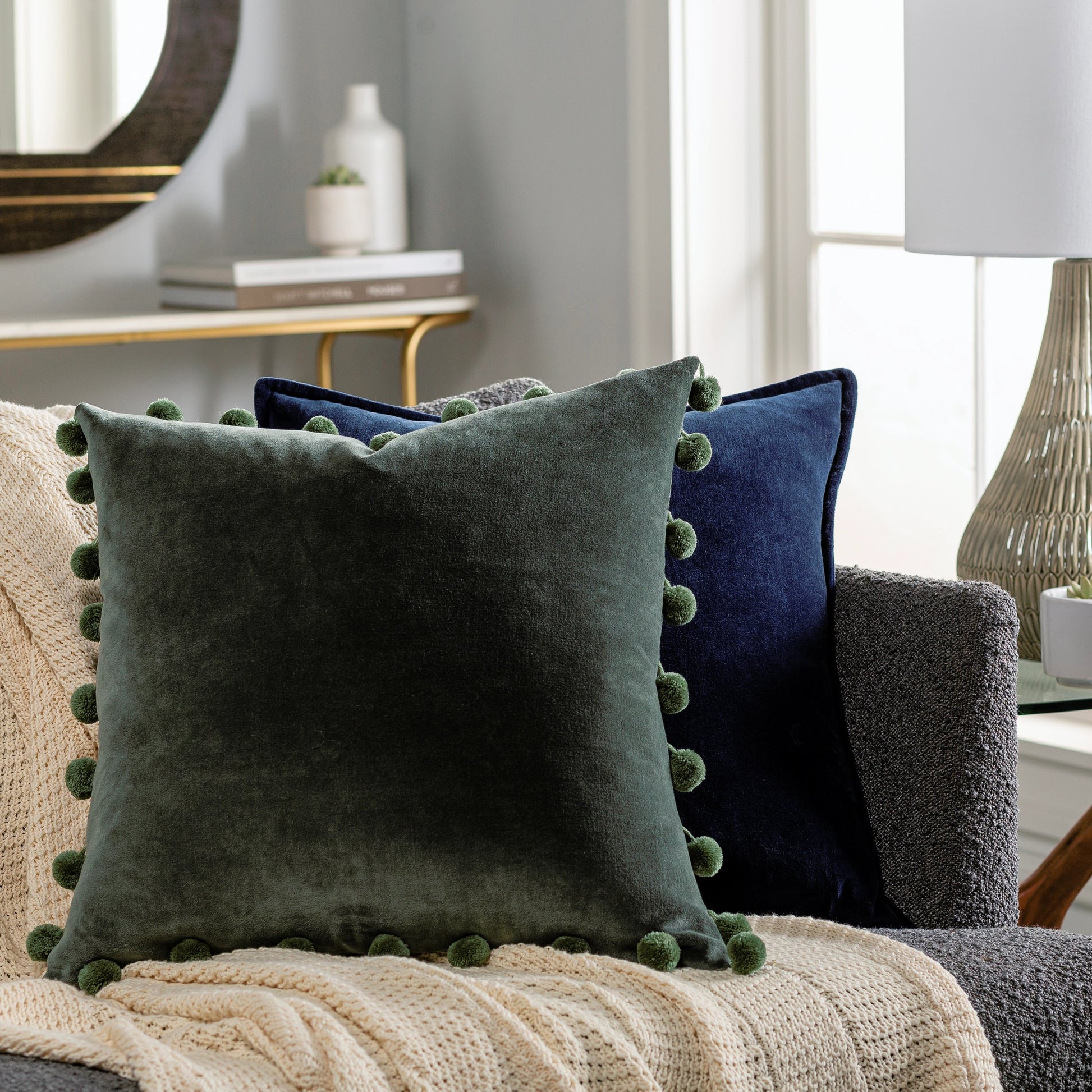 Serengeti Pillow - 14073 by Surya. Made from 100% cotton in a traditional style.