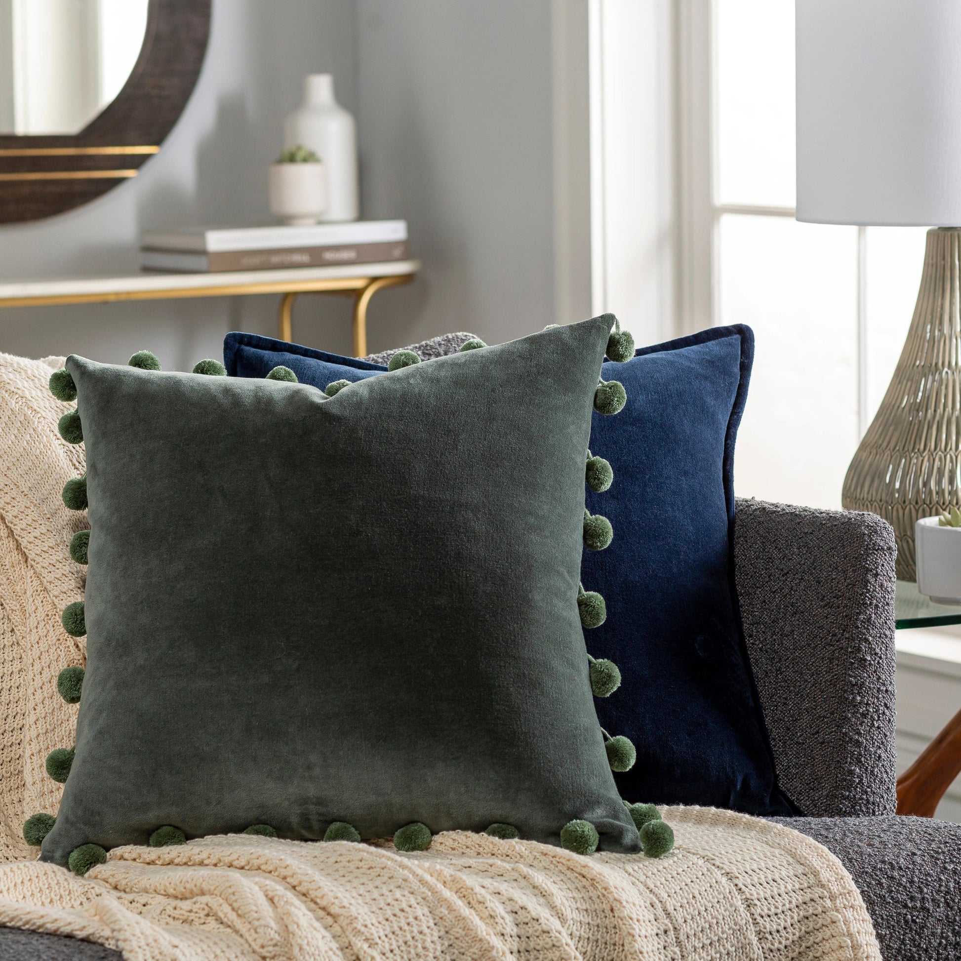 Serengeti Pillow - 14073 by Surya. Made from 100% cotton in a traditional style.