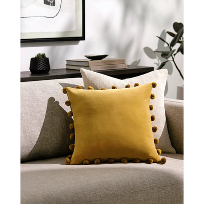 Solid Linen Pouf - 20564 by Livabliss. Made from front: 100% cotton, back: 100% cotton in a modern style.