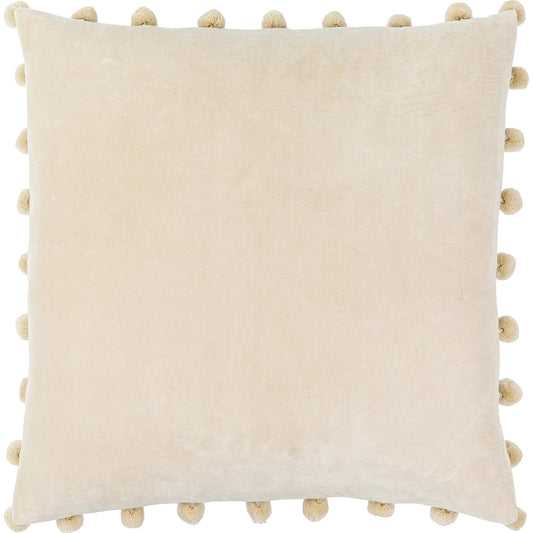 Solid Linen Pouf - 20564 by Livabliss. Made from front: 100% cotton, back: 100% cotton in a modern style.