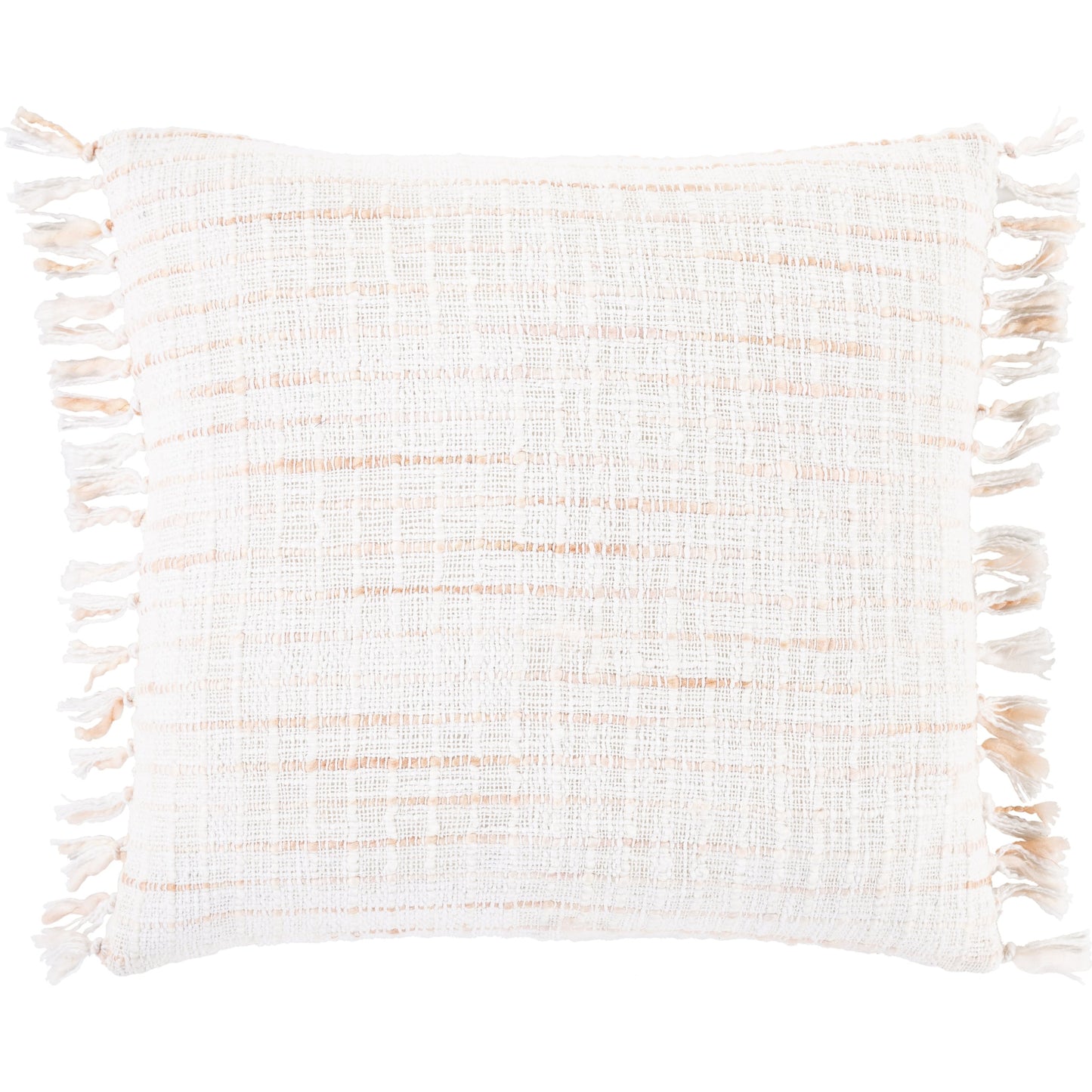 003 SR-881066,SR-881067,SR-881068,SR-881069 | Primary Silo | Saugatuck Pillow - 15770 by Surya in white, blush, peach. Made from 70% cotton, 30% acrylic, 100% cotton in a modern style.