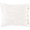 White, Blush, Peach / Down Feather / 18" x 18"
