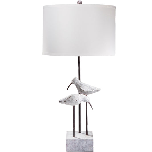 Seagull - 13869 by Livabliss in white and washed coastal look. Made from linen, metal in a coastal style.