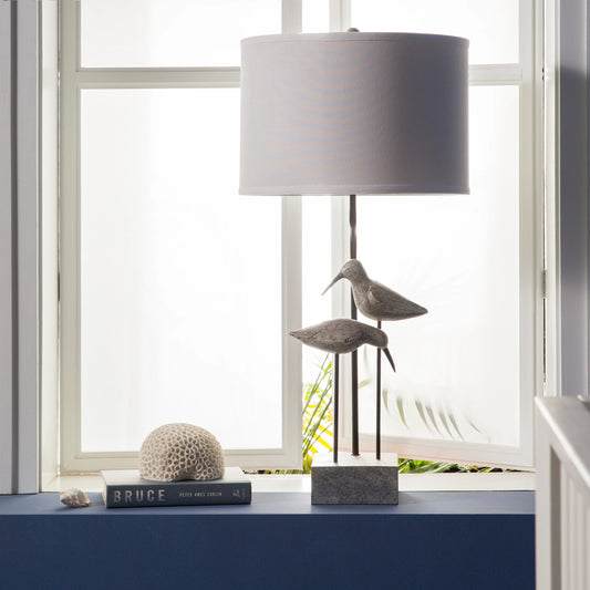Seagull - 13869 by Livabliss in white and washed coastal look. Made from linen, metal in a coastal style.