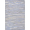 Light Blue, Light Gray, Light Sage, Off-White, Brown / 2' x 3'