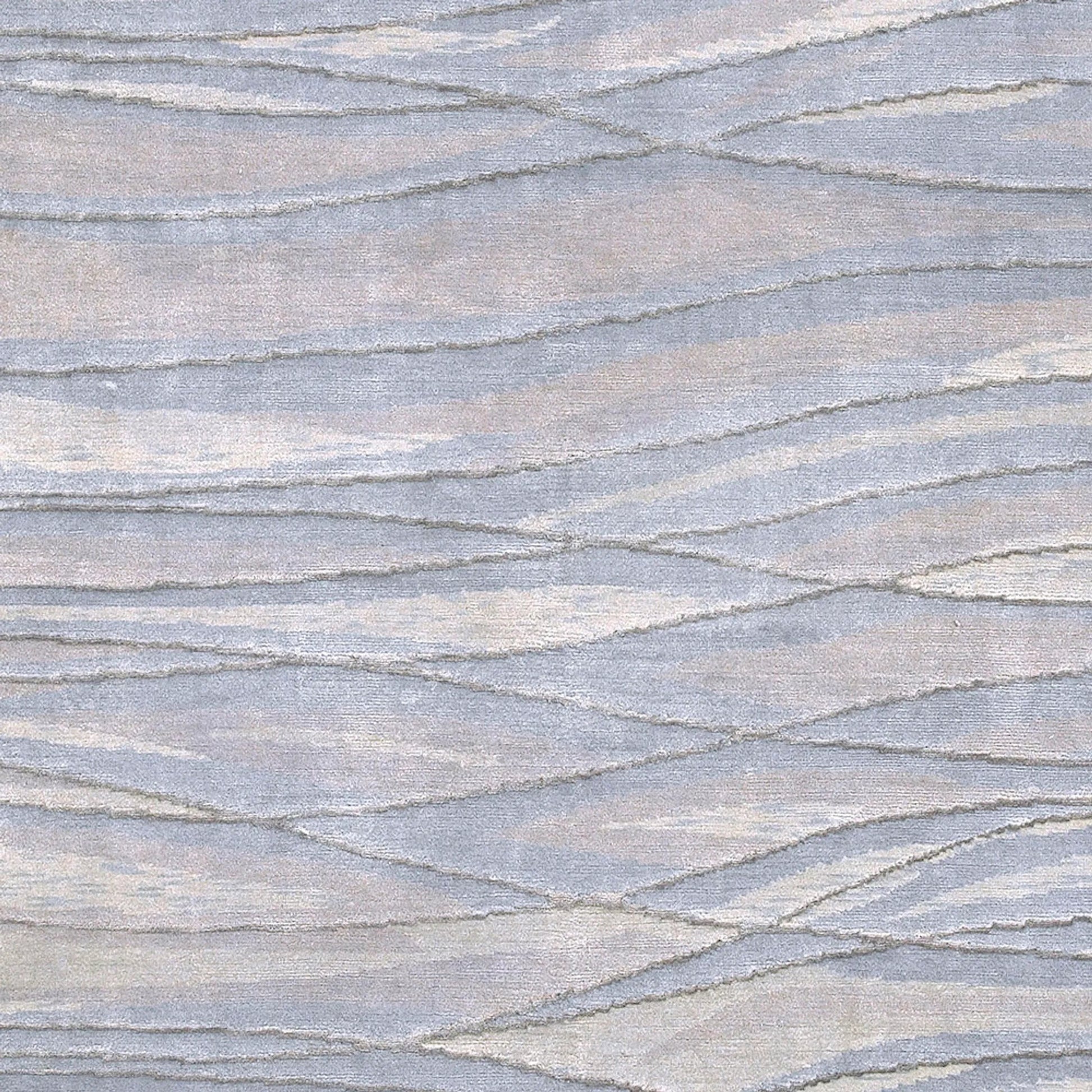 Shibui SH-7406 Indoor/Outdoor Rug by Surya in light blue, light gray, light sage, off-white, brown. Made from 100% semi-worsted new zealand wool in a unique style.