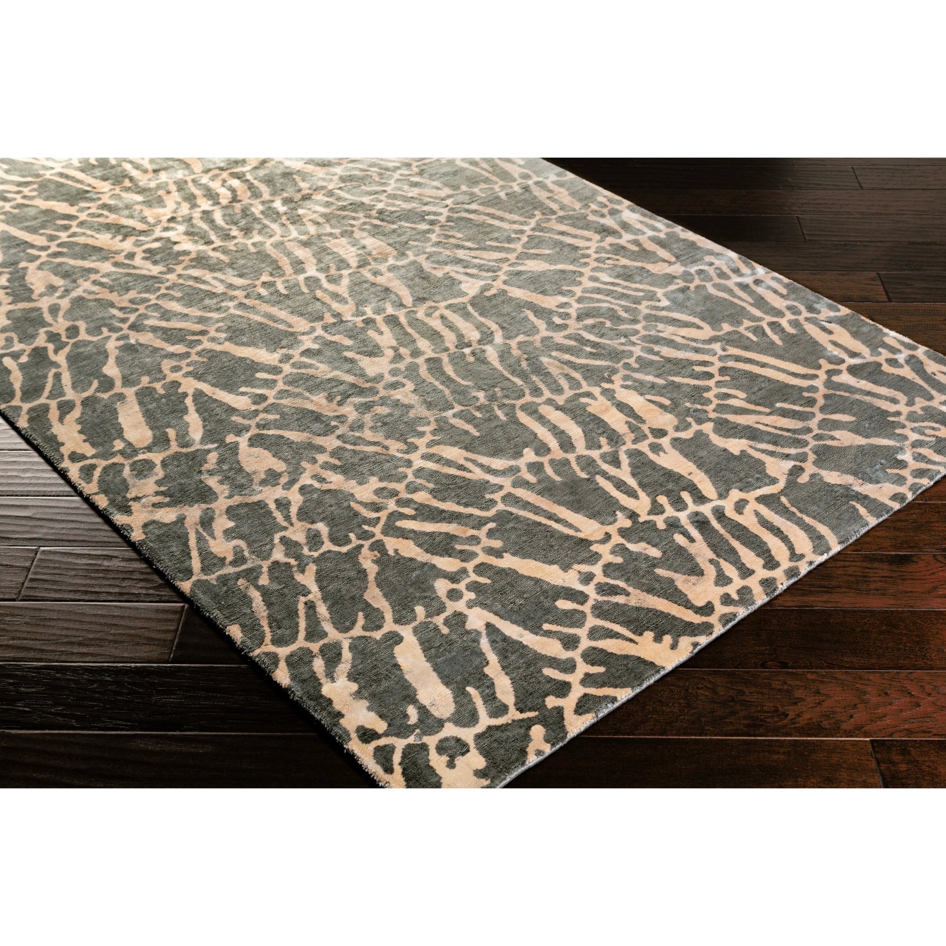SHB-8002 Rug by Surya in charcoal, beige. Made from 100% viscose in a unique style.