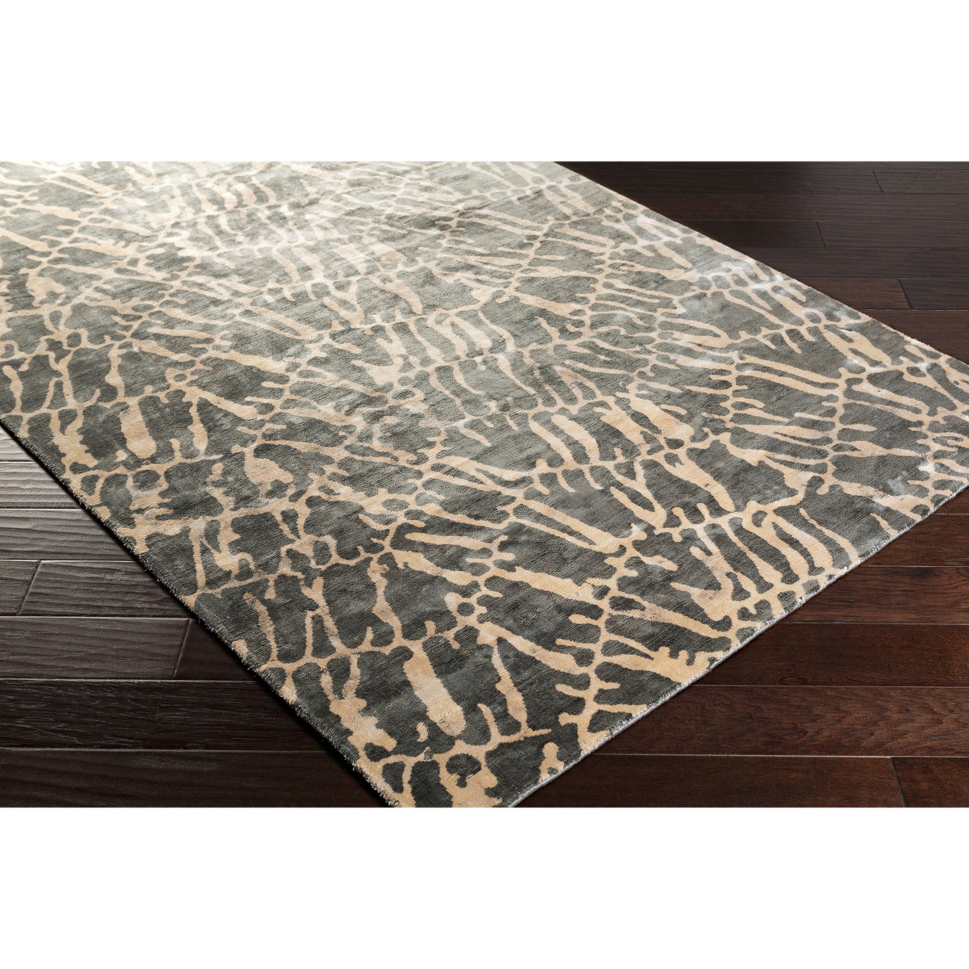 SHB-8002 Rug by Surya in charcoal, beige. Made from 100% viscose in a unique style.