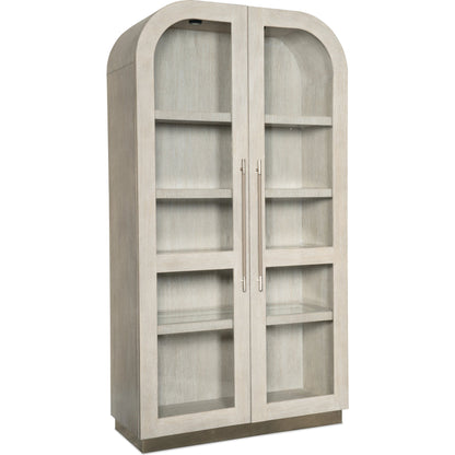 Modern Mood Display Cabinet by Hooker Furniture. Made from oak veneers, metal, glass in a modern style.