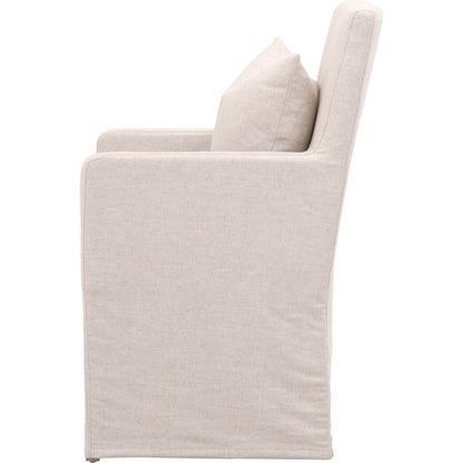 Shelter Slipcover Arm Chair by Essentials For Living in natural gray, livesmart peyton-pearl. Made from solid birch, plywood, 98% polyester, 2% nylon in a transitional style.