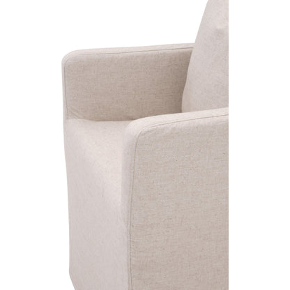 Shelter Slipcover Arm Chair by Essentials For Living in natural gray, livesmart peyton-pearl. Made from solid birch, plywood, 98% polyester, 2% nylon in a transitional style.