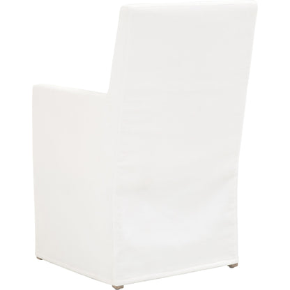 Shelter Slipcover Arm Chair by Essentials For Living in natural gray, livesmart peyton-pearl. Made from solid birch, plywood, 98% polyester, 2% nylon in a transitional style.