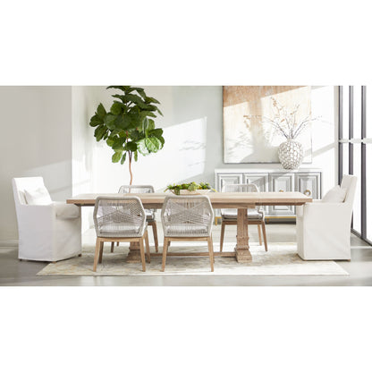 Shelter Slipcover Arm Chair by Essentials For Living in natural gray, livesmart peyton-pearl. Made from solid birch, plywood, 98% polyester, 2% nylon in a transitional style.