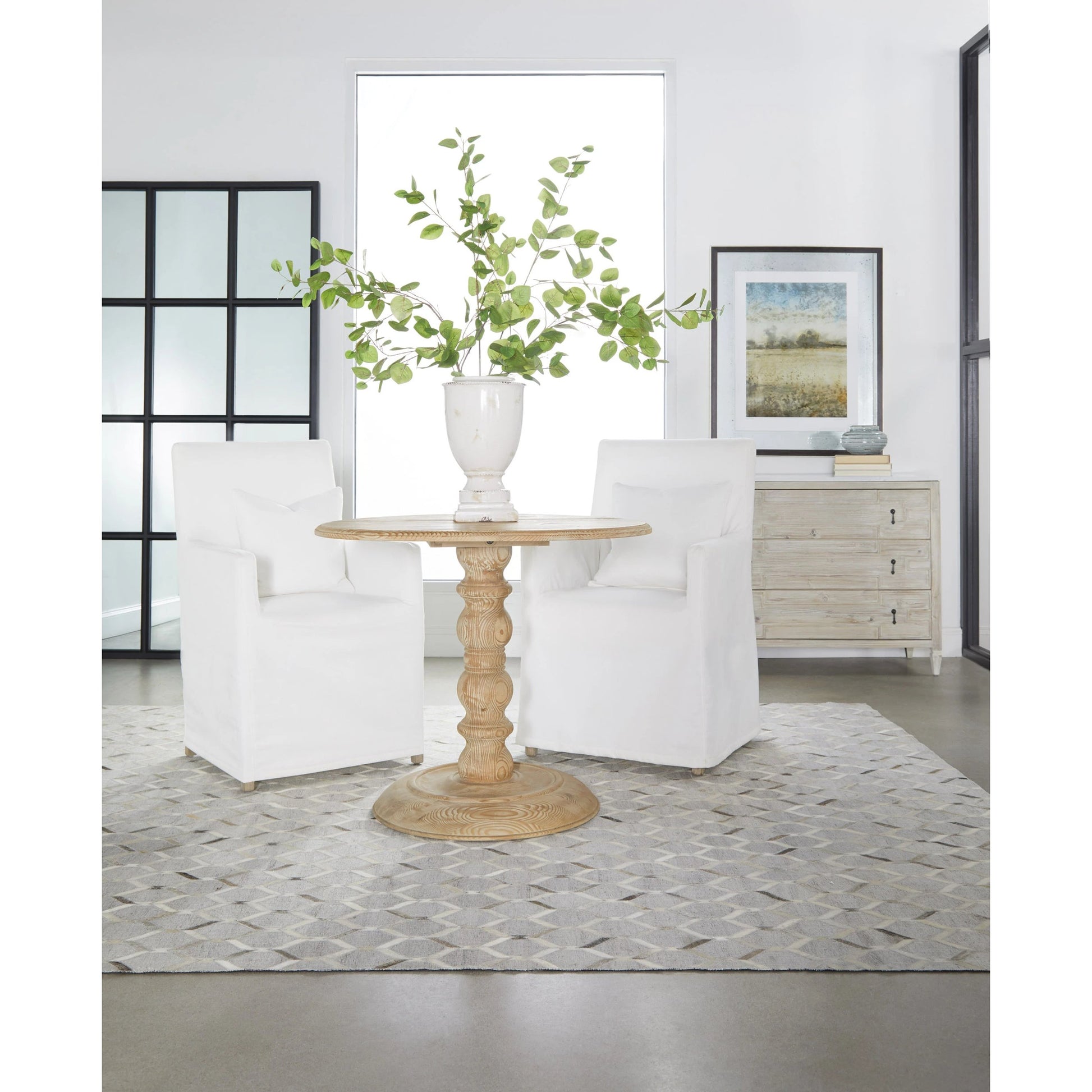 Shelter Slipcover Arm Chair by Essentials For Living in natural gray, livesmart peyton-pearl. Made from solid birch, plywood, 98% polyester, 2% nylon in a transitional style.