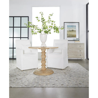 Shelter Slipcover Arm Chair by Essentials For Living in natural gray, livesmart peyton-pearl. Made from solid birch, plywood, 98% polyester, 2% nylon in a transitional style.