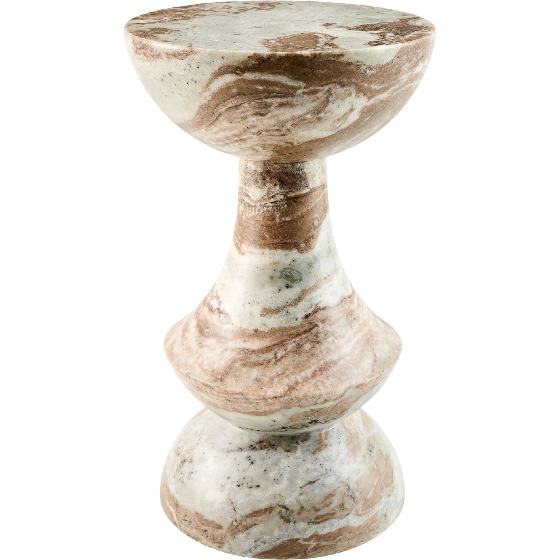Sheena Indoor/Outdoor End Table by Surya. Made from marble in a modern style.