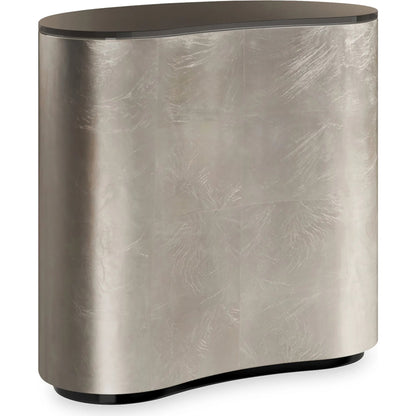 Amalie Table by Caracole in charcoal leaf. Made from asian hardwood in a modern style.