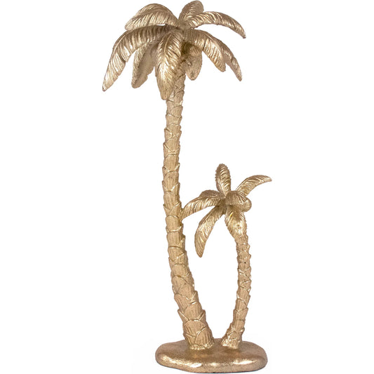 Palm Tree Decor by Zentique in gold leaf. Made from resin in a unique style.