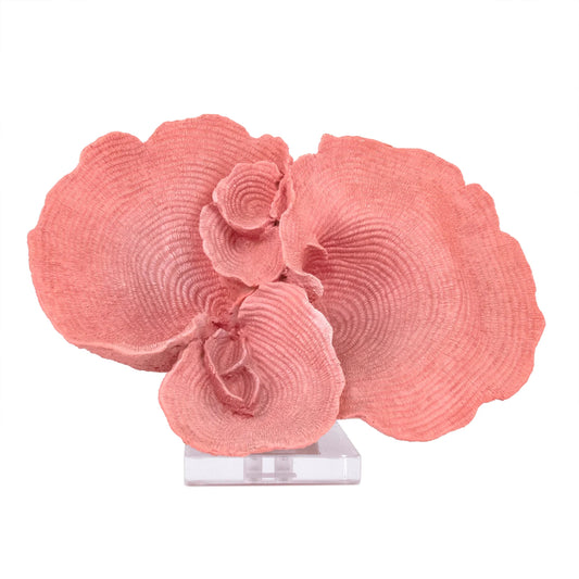 Coral on Acrylic Base by Zentique. Made from resin in a unique style.