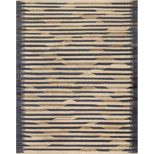 Stockholm Rug - 488277 by Surya in natural, steel grey, khaki, charcoal, onyx. Made from face: 80% wool, 20% cotton, warp: 20% cotton in a unique style.