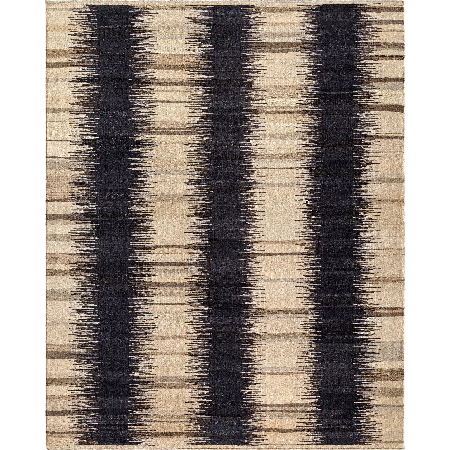 001 SI-2051899,SI-2051900,SI-2051901,SI-2051902 | Primary Silo | STOCKHOLM SHM-2302 Rug by Surya in midnight blue, charcoal, taupe, ivory. Made from face: 80% wool, 20% cotton, warp: 20% cotton in a unique style.