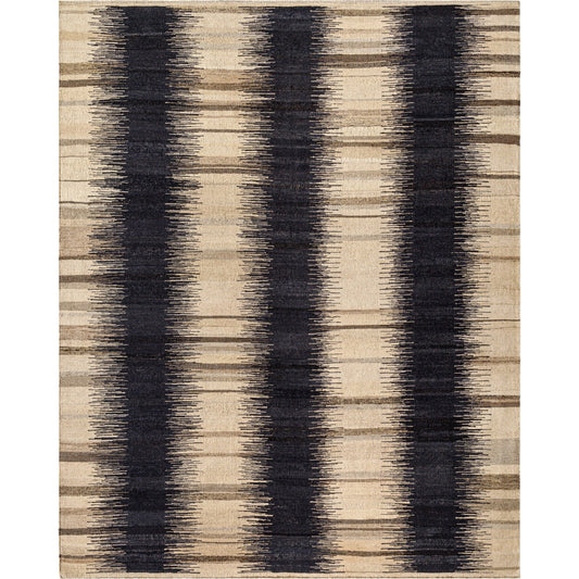 Stockholm Rug - 488286 by Surya in black, natural, khaki, ink. Made from face: 80% wool, 20% cotton, warp: 20% cotton in a unique style.