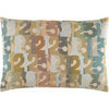 Olive, Teal, Tan, Beige / Down Feather / 13" x 19"