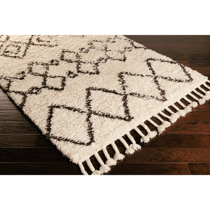 Sherpa Rug - 12707 by Surya in charcoal, ivory. Made from 100% wool in a unique style.