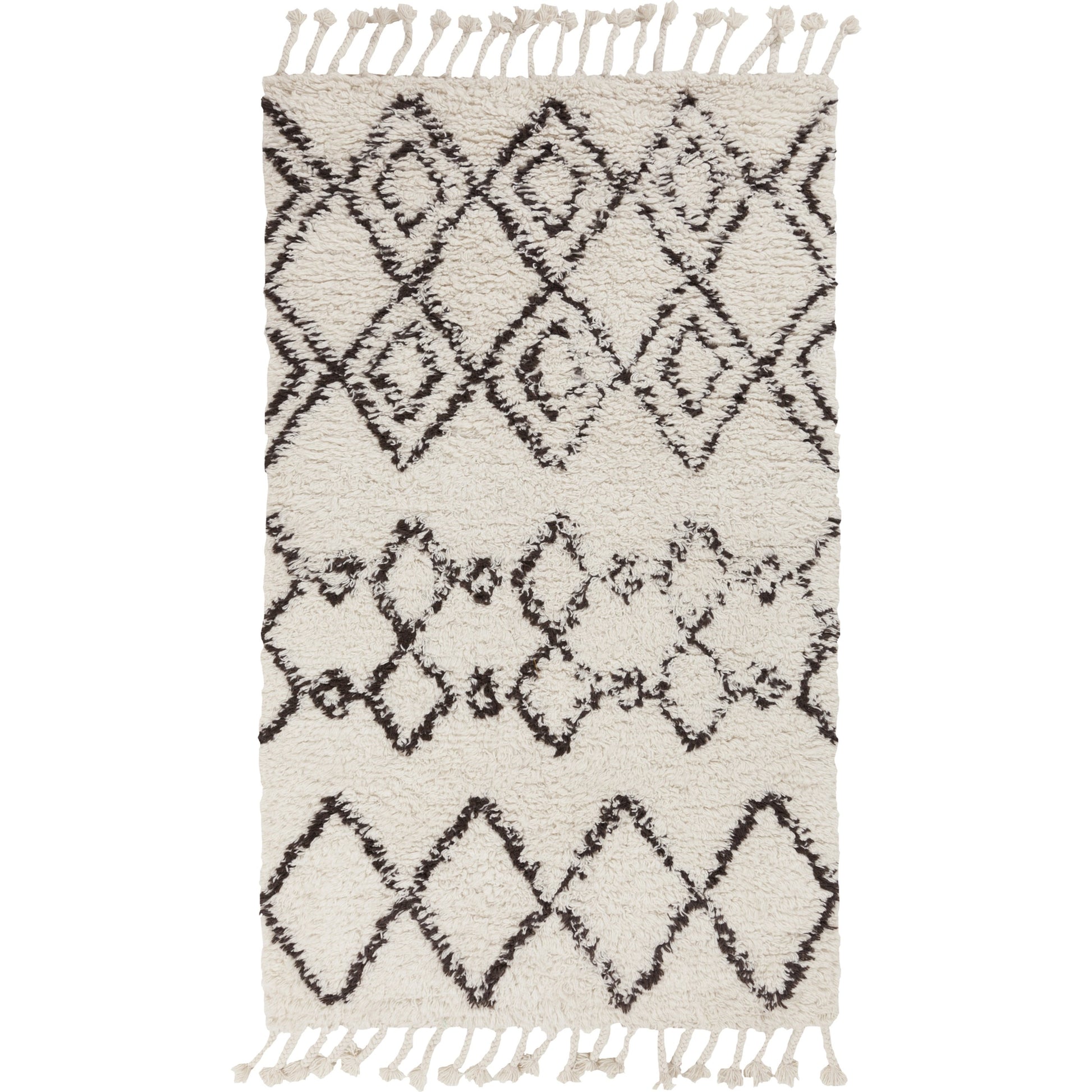 Sherpa Rug - 12707 by Surya in charcoal, ivory. Made from 100% wool in a unique style.