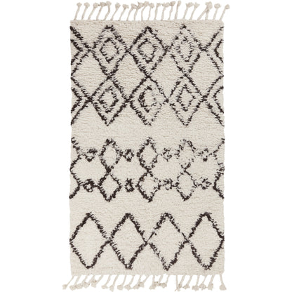 Sherpa Rug - 12707 by Surya in charcoal, ivory. Made from 100% wool in a unique style.