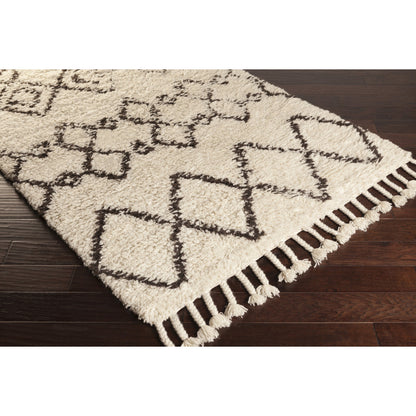 Sherpa Rug - 12707 by Surya in charcoal, ivory. Made from 100% wool in a unique style.
