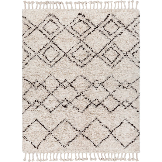 Sherpa Rug - 12707 by Surya in charcoal, ivory. Made from 100% wool in a unique style.