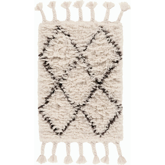 Sherpa Rug - 12708 by Surya in charcoal, ivory. Made from 100% wool in a unique style.