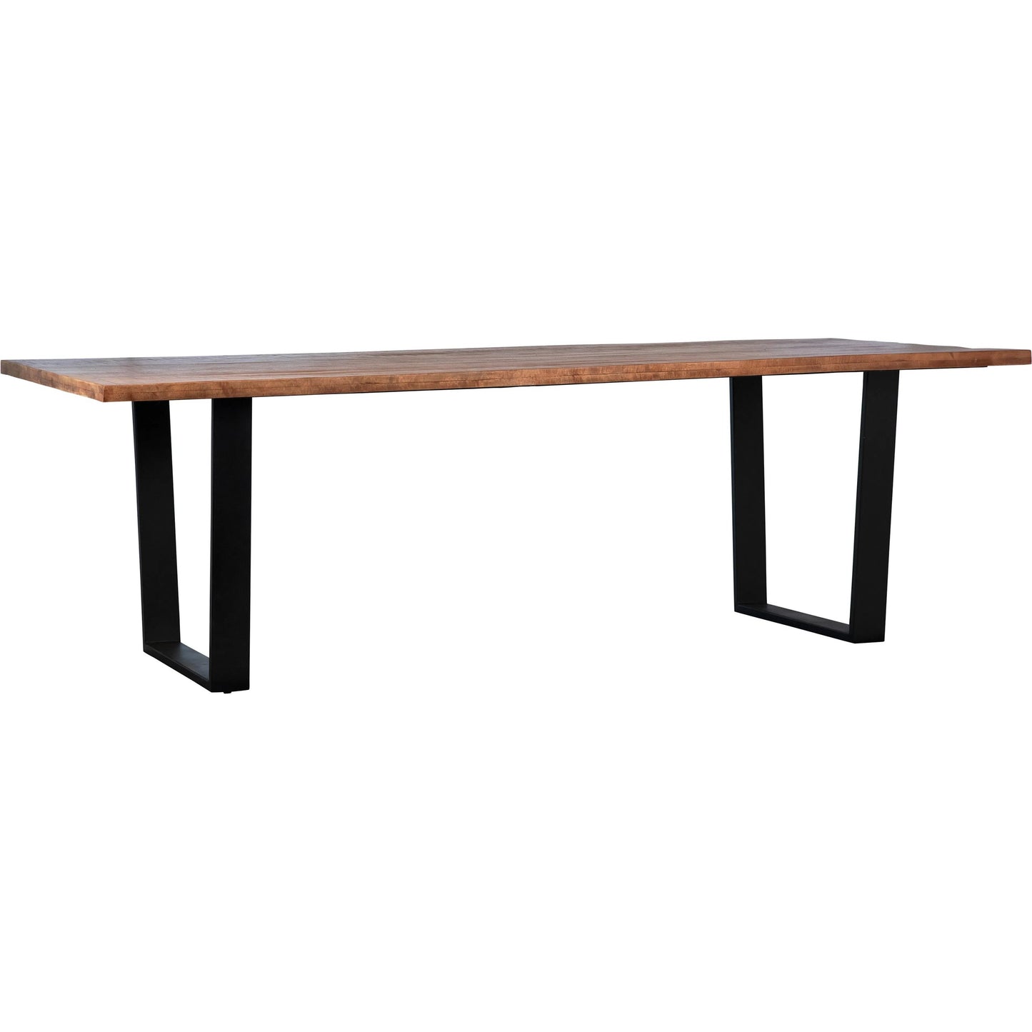 001 SI-2351185 | Primary Silo | Braeden Dining Table by Arch & Plane in medium brown sealed top, black base. Made from acacia wood top, iron base in a traditional style.