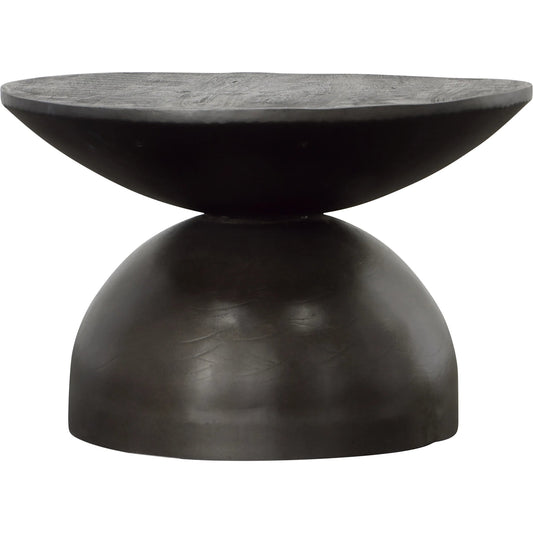 Bermudes Coffee Table by Arch & Plane in black sandblasted. Made from iron, mango wood in a unique style.
