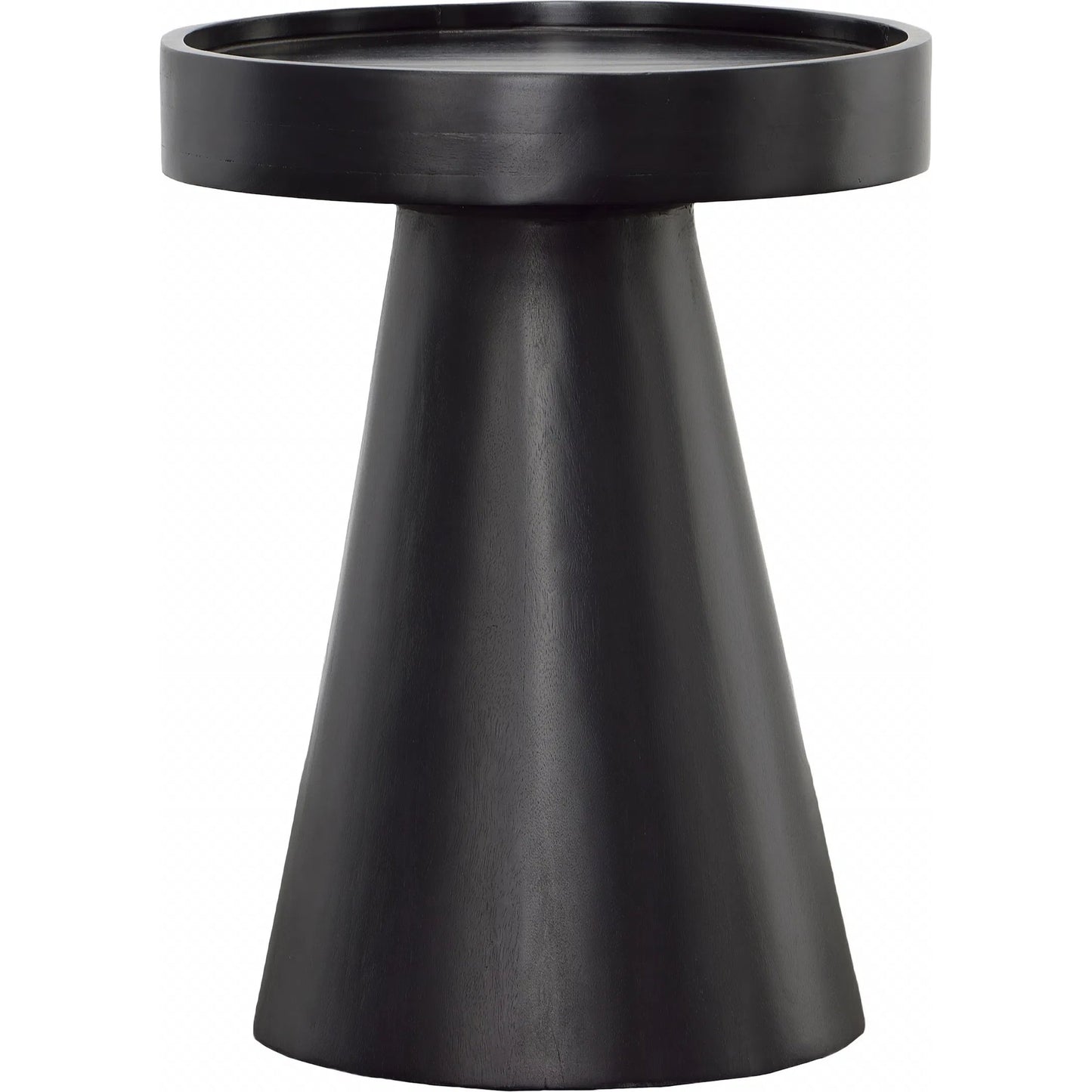 001 SI-2351190 | Primary Silo | Garrett Side Table by Arch & Plane in black sandblasted finish. Made from mango wood in a modern style.
